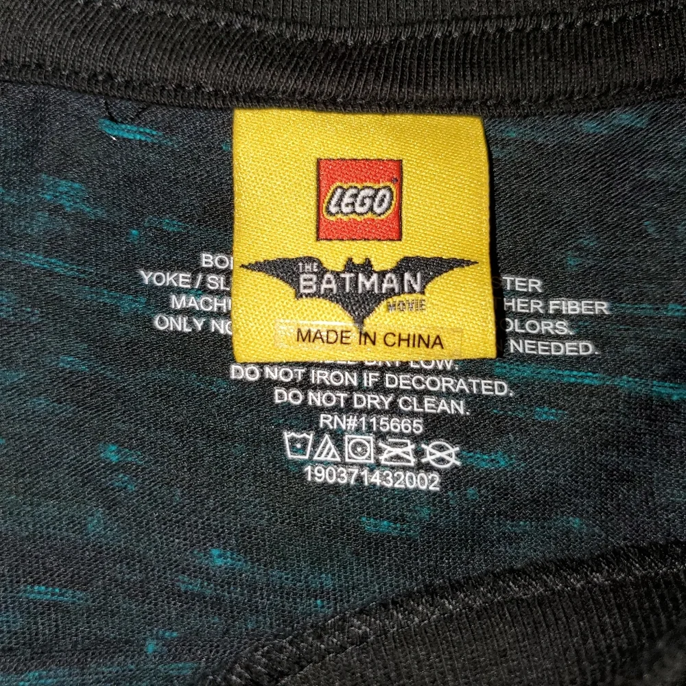 lego Jokersville DC Comics black tshirt‎